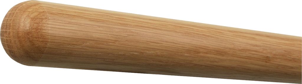 TIBU Eiche Handlauf Holz Ø 42 mm Geländer Treppe 0,3m - 5m, Länge 0,8 m und Enden Halbkugel gefräst ohne Halter