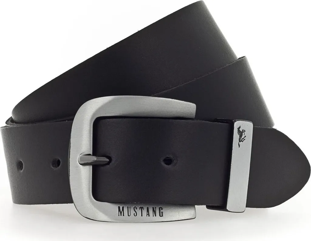 Regala la Cintura MUSTANG W110 Black - Vera Pelle in Confezione Originale