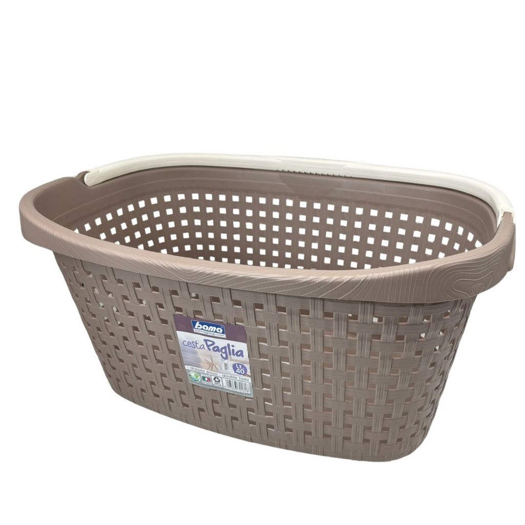 BAMA Wäschekorb PAGLIA, 40 l, hellbraun