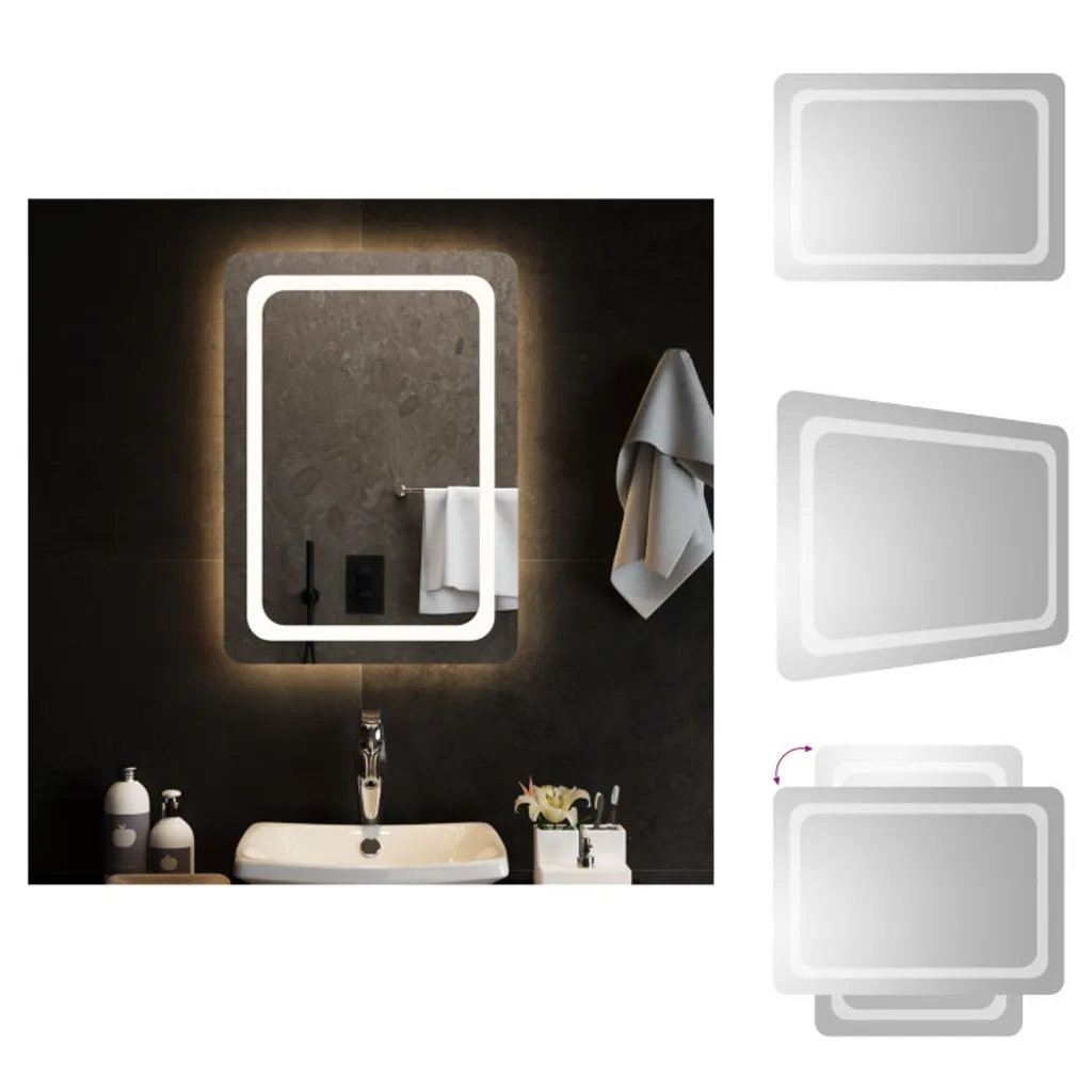 Specchio Bagno LED vidaXL 50x70: Trasforma il tuo Bagno in una Spa