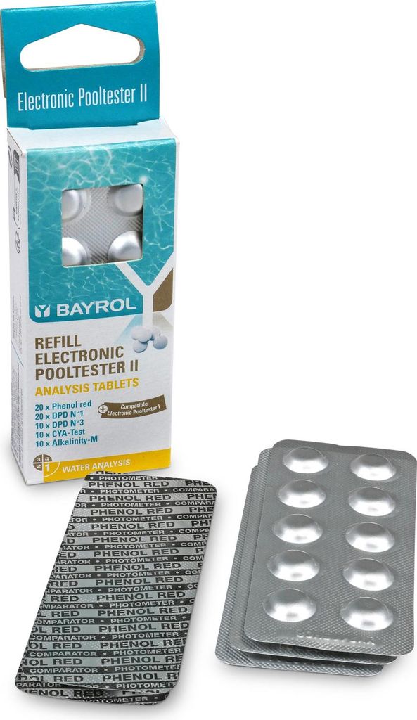 Nachfüllpack für BAYROL Elektr. Pooltester II (70 Tabl.) Produktbild 