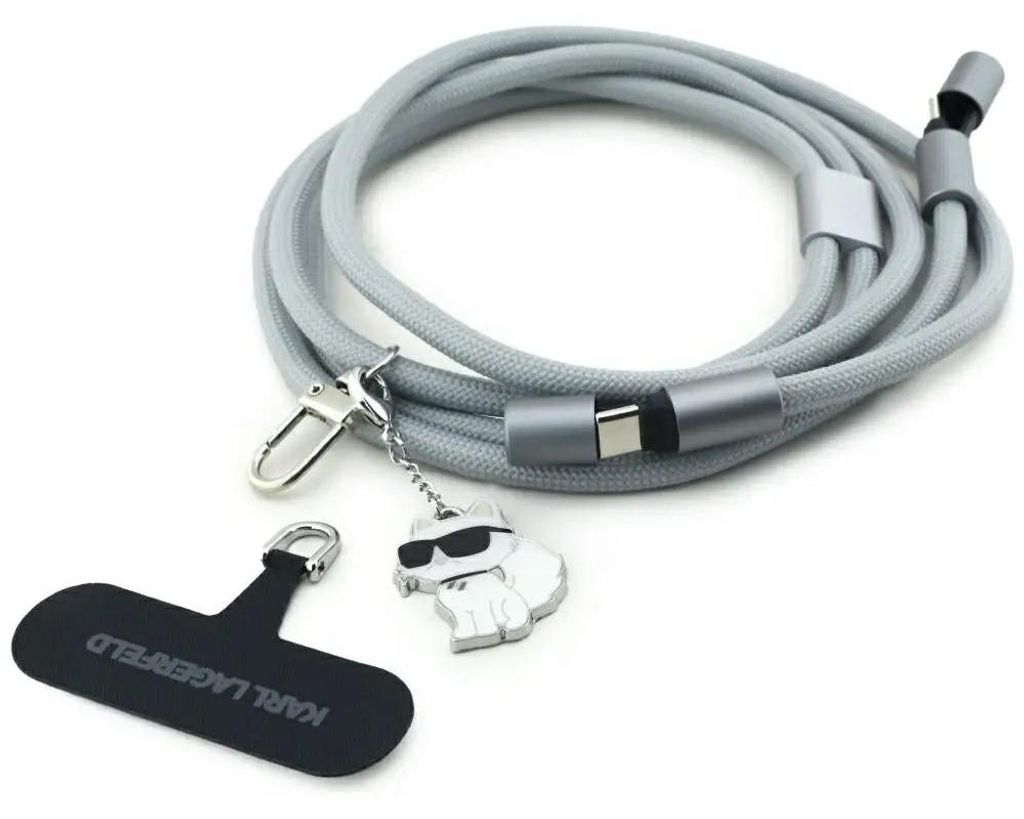 Câble USB-C Karl Lagerfeld CBDY Choupette Charm, connecteur Image du produit 