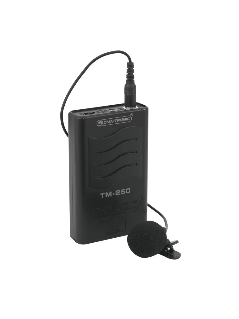 Microphone pour conférence Omnitronic 13075008 récepteur bodypack