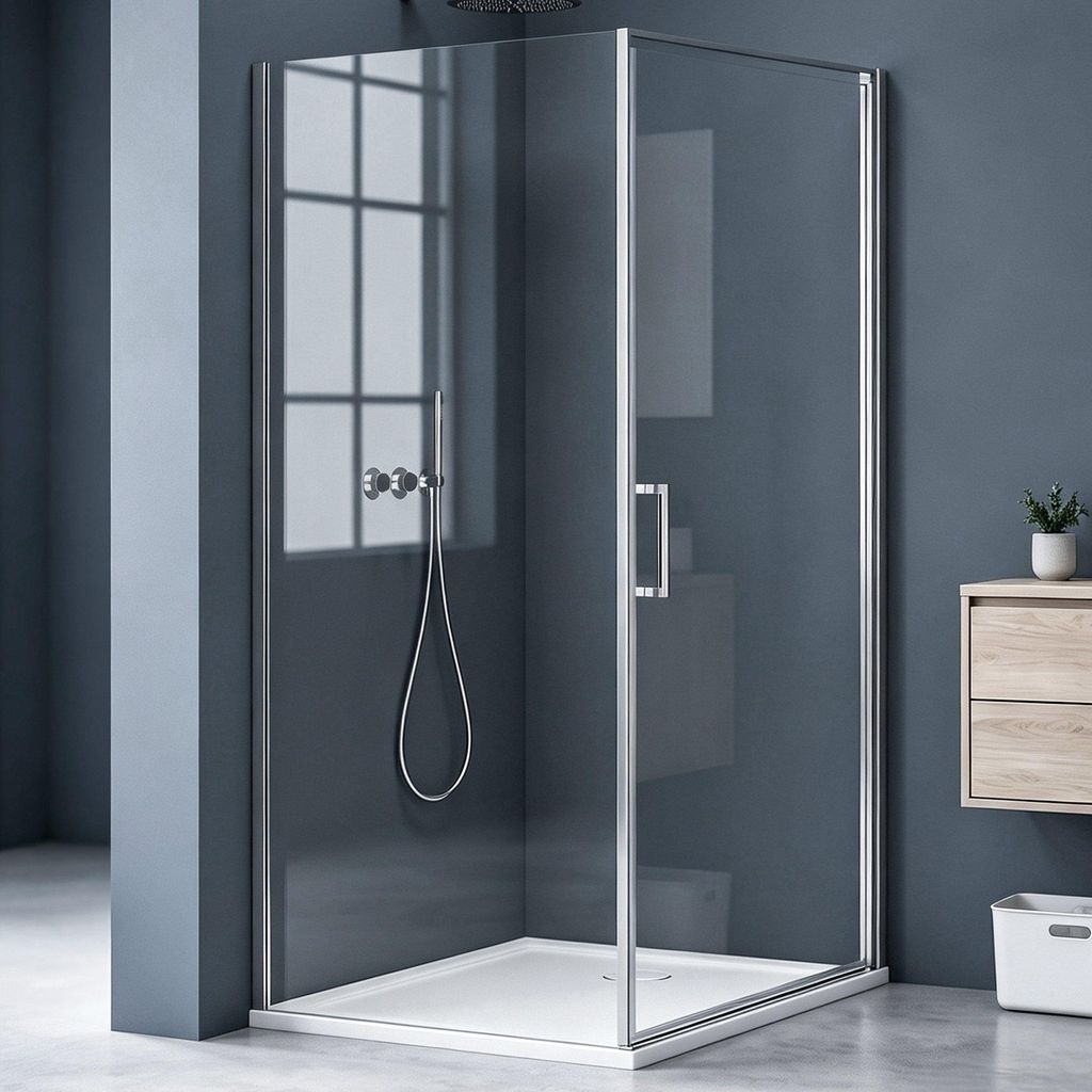 doporro Cabine de Douche en Angle Montage réversible Image du produit 