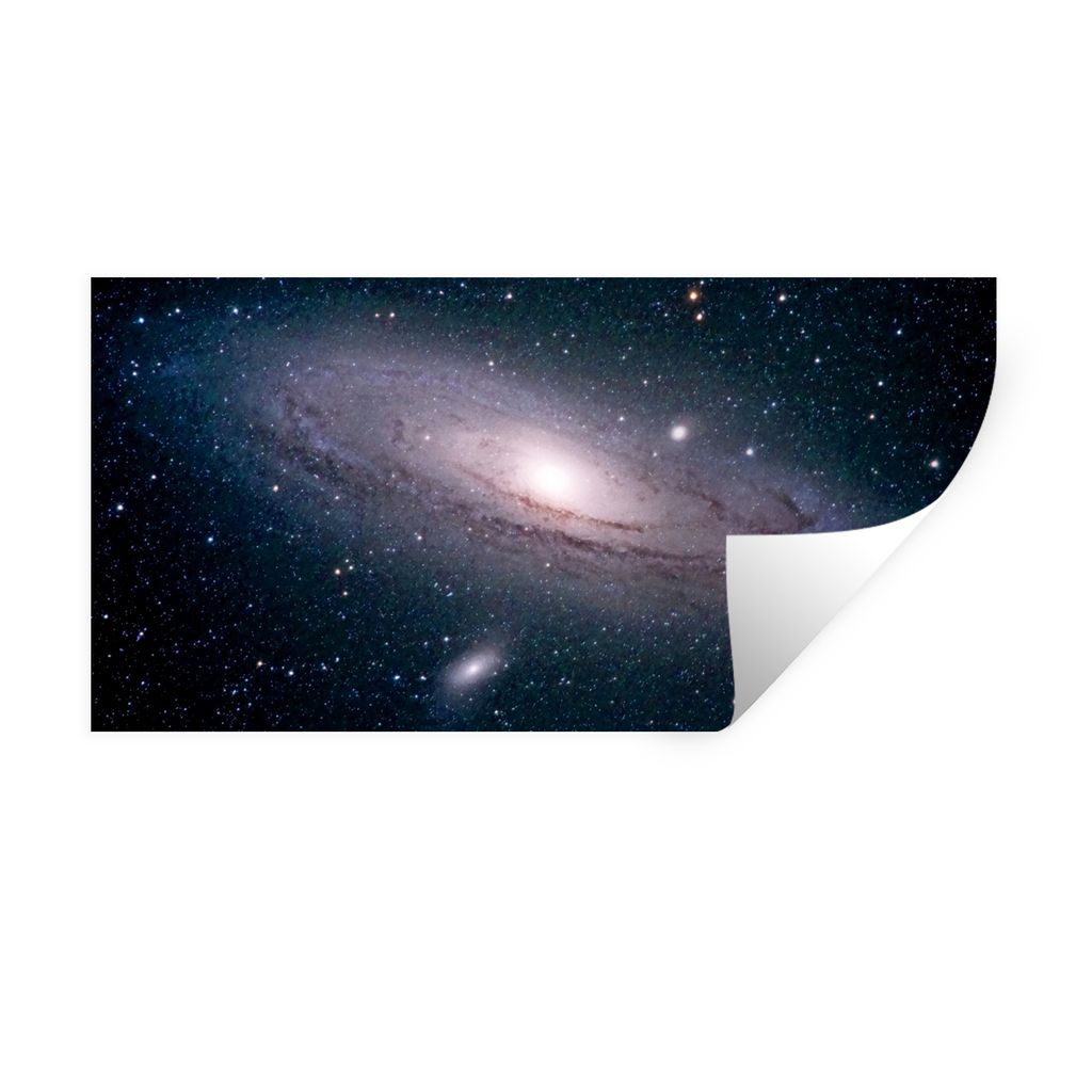 MuchoWow Wandtattoo Wandsticker Wandaufkleber Die Milchstraße am Sternenhimmel 160x80 cm Selbstklebend und Repositionierbar - Sticker - Dekorfolie