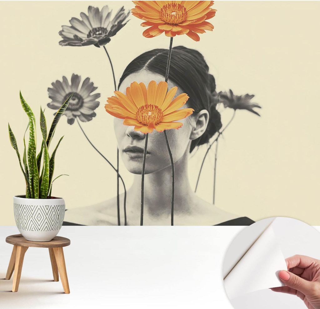 Fototapete selbstklebend - 208x146 cm - Tapete - Wandtapete - Wandbilder - Klebefolie - Dekofolie - Tapete Folie - Wand - Dekoration - Wohnzimmer -...