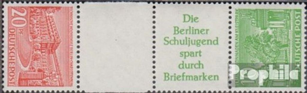 Briefmarken Berlin (West) 1952 Mi SKZ3 gestempelt Berliner Bauten
