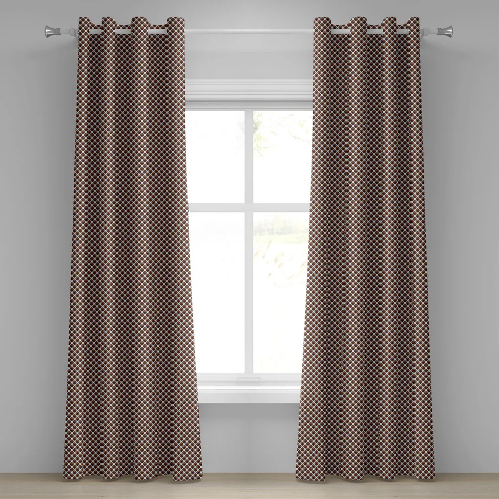 Tende Decorative ABAKUHAUS 2 Pannelli - Design Orientale Marrone