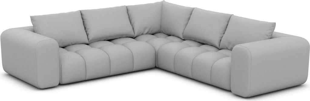 Kunstleder Ecksofa Lavera Hellgrau