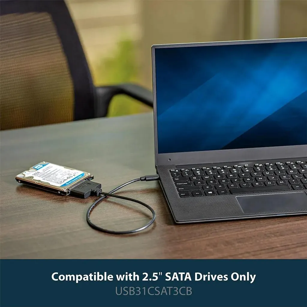Adaptateur USB C vers SATA StarTech.com pour disque dur SSD 2.5 - 8
