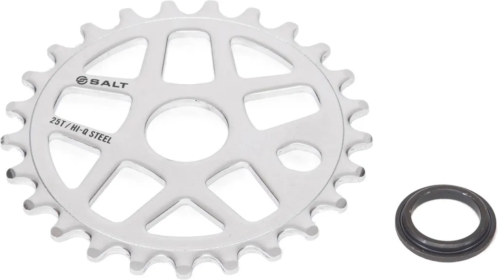 Couronne BMX Salt Gateway Alloy 25 dents en argent poli pour driver