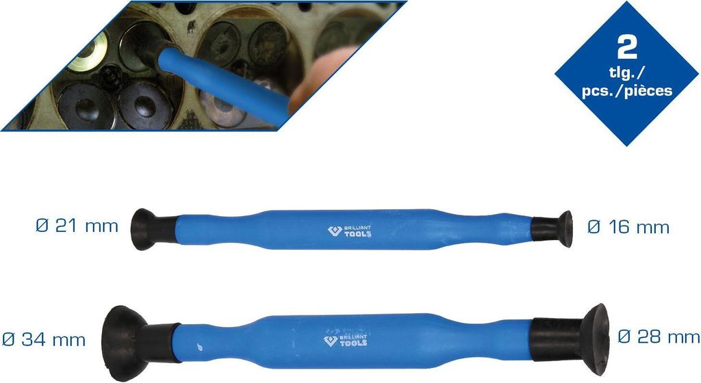 Brilliant Tools Ventilläpper-Satz, 2-tlg.