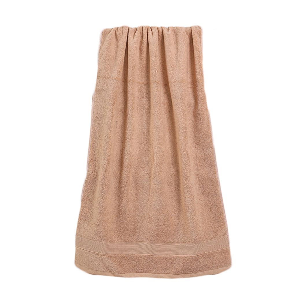 Unisex Feste Farbe weich schnell trocken absorbierende Fitnessstudio Badezimmer Decke Badetuch-Khaki ,Größen:140*70cm