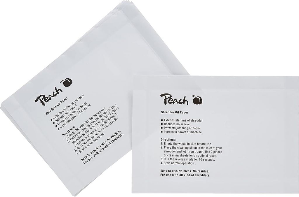 Peach Aktenvernichter Service Kit (Ölpapier), 12 tlg. Produktbild 