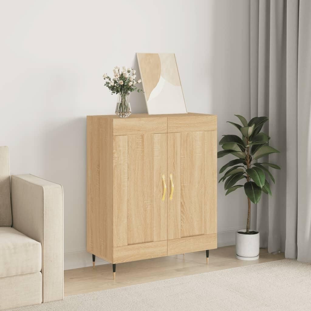 vidaXL Sideboard Sonoma-Eiche 69,5x34x90 cm Holzwerkstoff