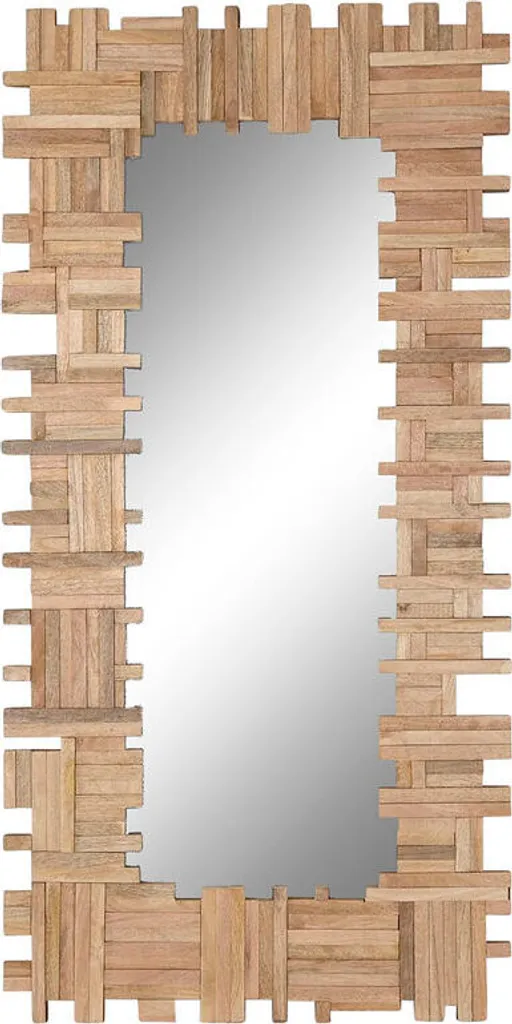 Miroir Home ESPRIT en bois de Bali 91x183 cm finition Naturelle