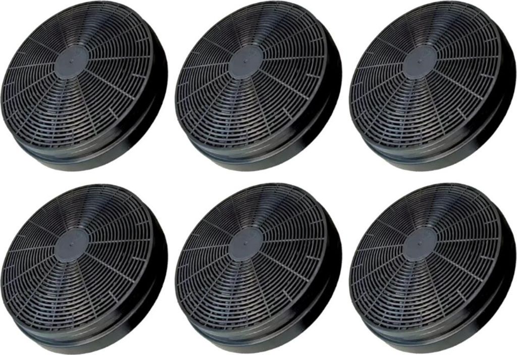 6x Trade-Shop Aktivkohlefilter kompatibel mit PKM S 7-60 AWT, S 7-90 ABT, S 7-90 AWT, S 9-80 ABT, S 20-60 ABT, S 20-60 AWT, S 25-60 ABT, S 25-60 AWT