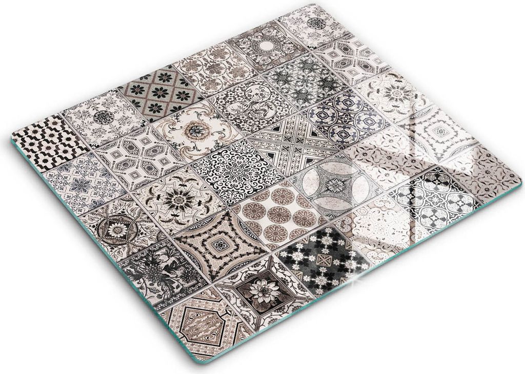 Abdeckung Glas - Küchenabdeckung - 60x52 cm - Abdeckplatte -Dekorative Fliesen