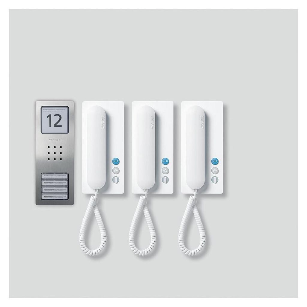 Kit de audio Siedle SET CA 812-3 E/W, compacto, acero Imagen del producto 