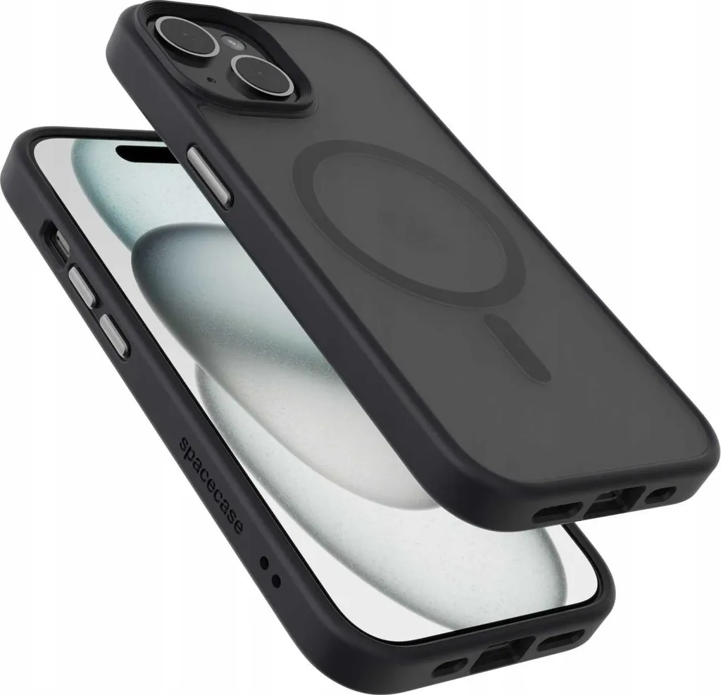 Custodia SPACECASE MagSafe iPhone 15 Nero | Eleganza e Sicurezza - 2