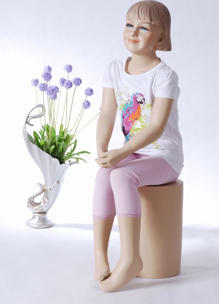 BB-13 Schaufensterpuppe Mädchen Kind. Hautfarbe sitzend Produktbild 