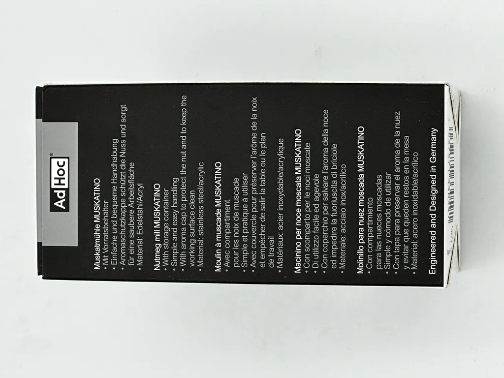 AdHoc MUSKATINO: Design Tedesco e Precisione per Noce Moscata 12.5cm - 10