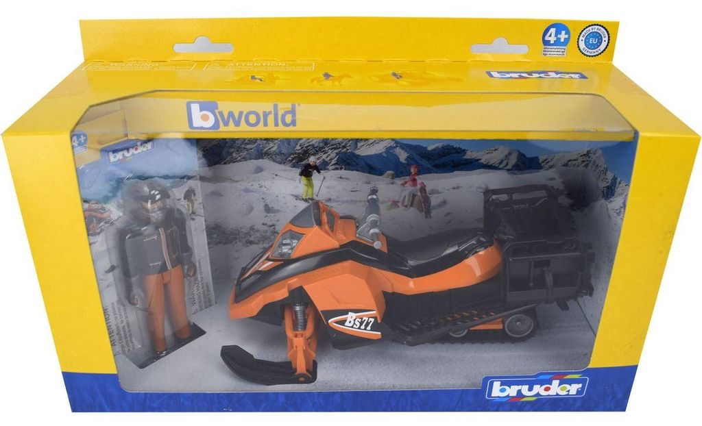 Sneeuwscooter met bestuurder en accessoires Productafbeelding 