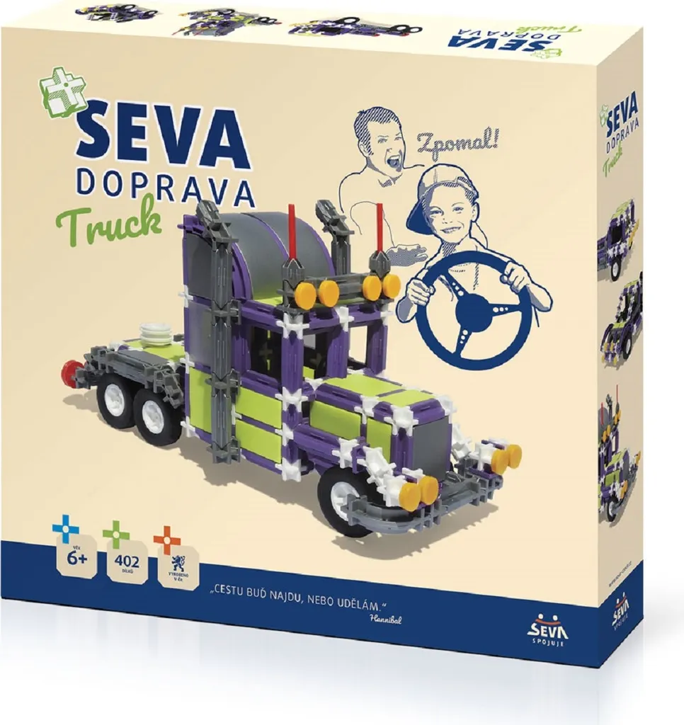 Jeu Seva Transport Truck 402 pièces pour stimuler la créativité