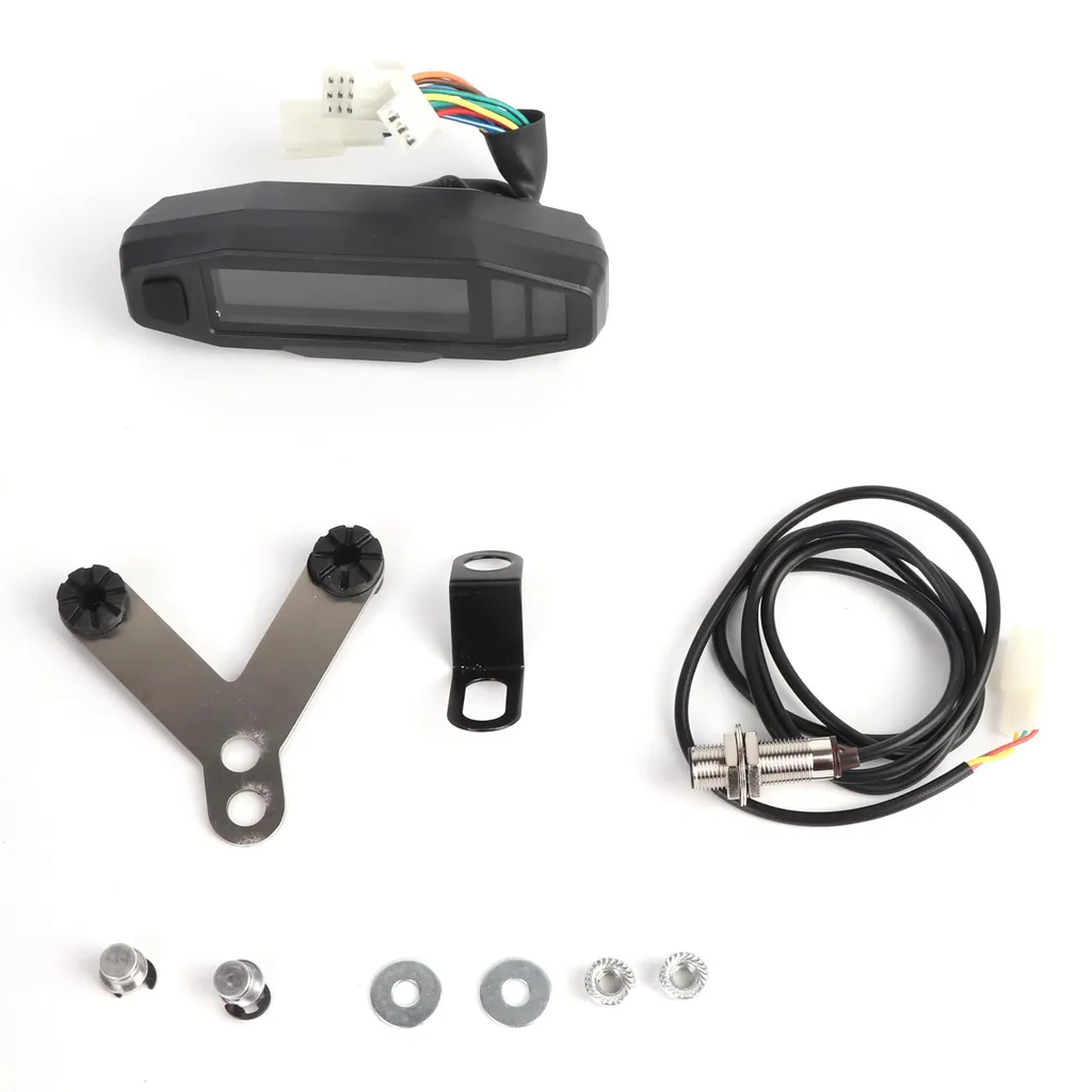 Tachymètre moto étanche avec indicateur LED de régime auto-ajustable