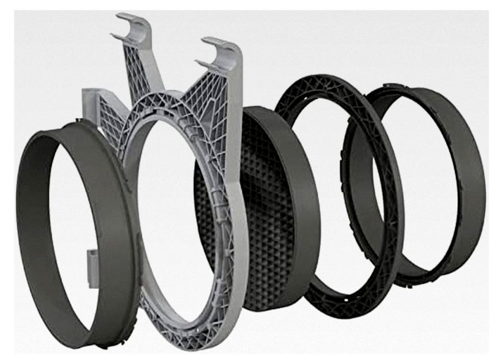 Flansch, 160 mm, für Halterung 25 mm