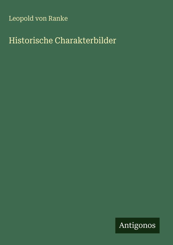 Historische Charakterbilder