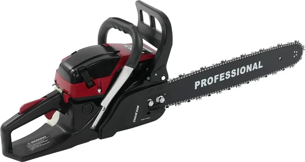 Tronçonneuse 58 cm³ moteur 2 temps 10 000 tr/min - Guide de 50,8 cm pro