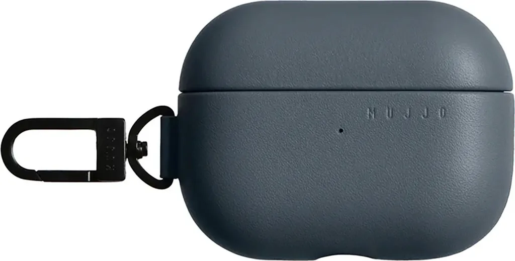 Coque de protection AirPods Pro cuir Mujjo étui voyage nomade gris