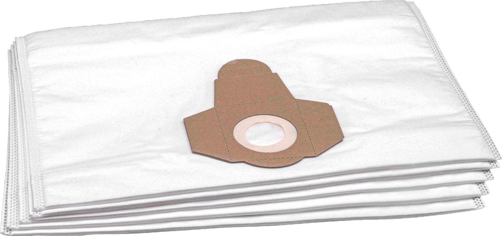 vhbw 5x Staubbeutel kompatibel mit Parkside PNTS 1400 B1, 1500 C4, 1500 D5, 25A1 Staubsauger - 45cm x 30cm Weiß
