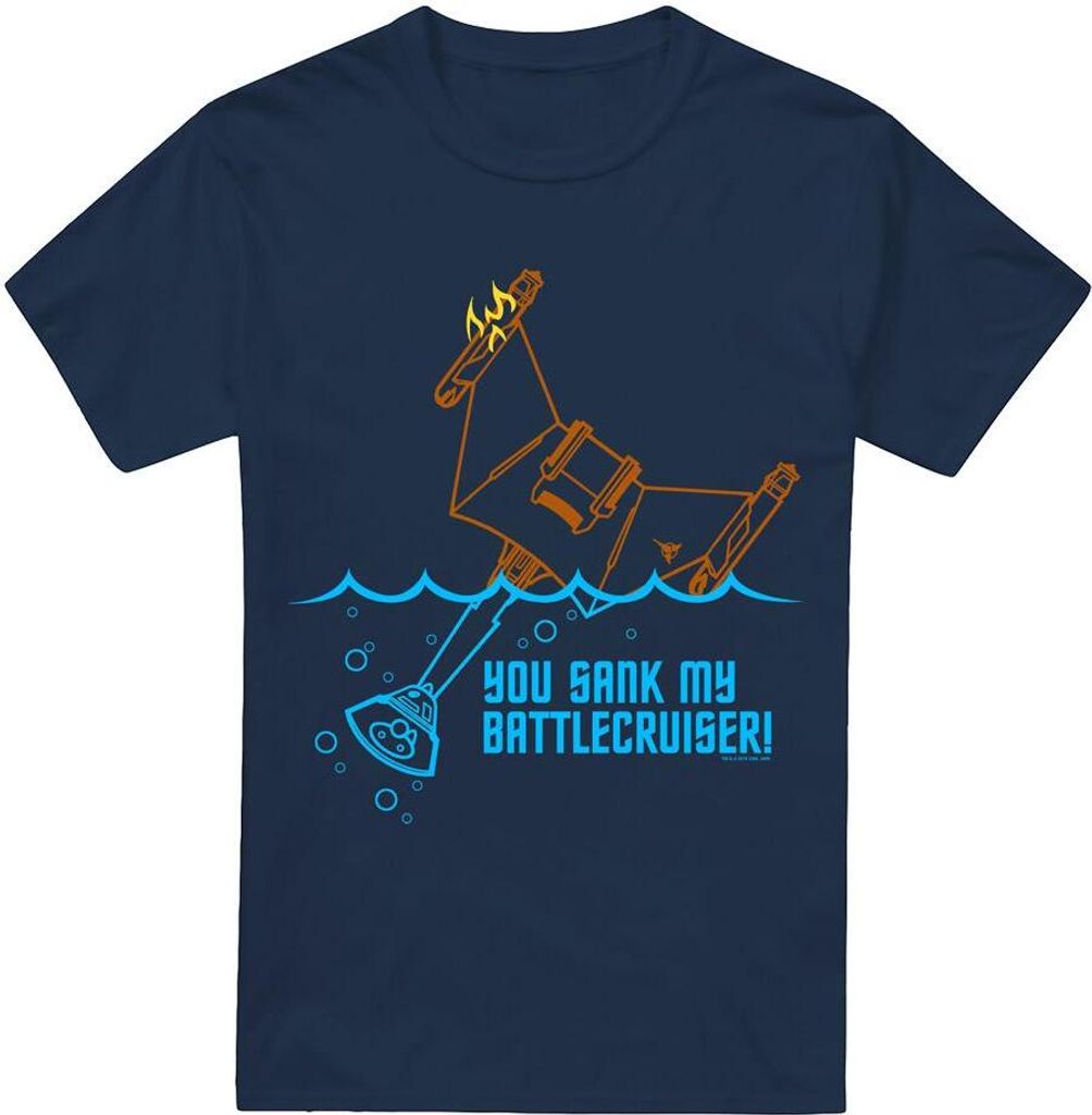 Star Trek - "Battlecruiser" T-Shirt für Herren TV13545 (XL) (Marineblau)