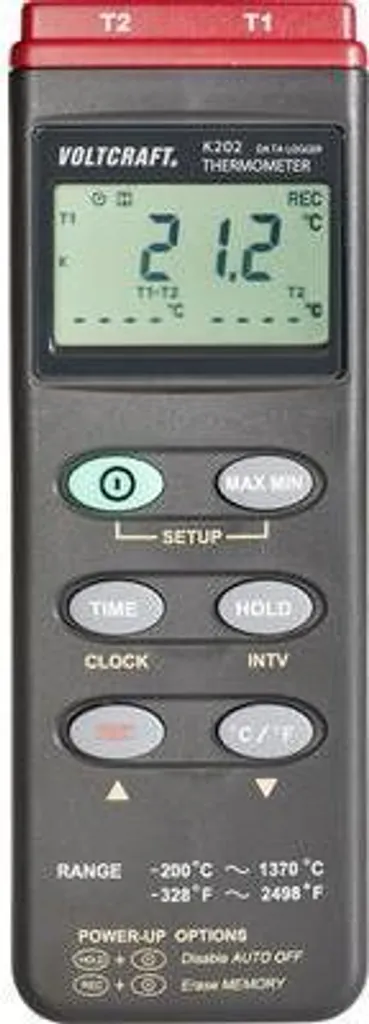 Voltcraft K202 Thermomètre Datalogger Numérique à 2 Canaux Modèle 306