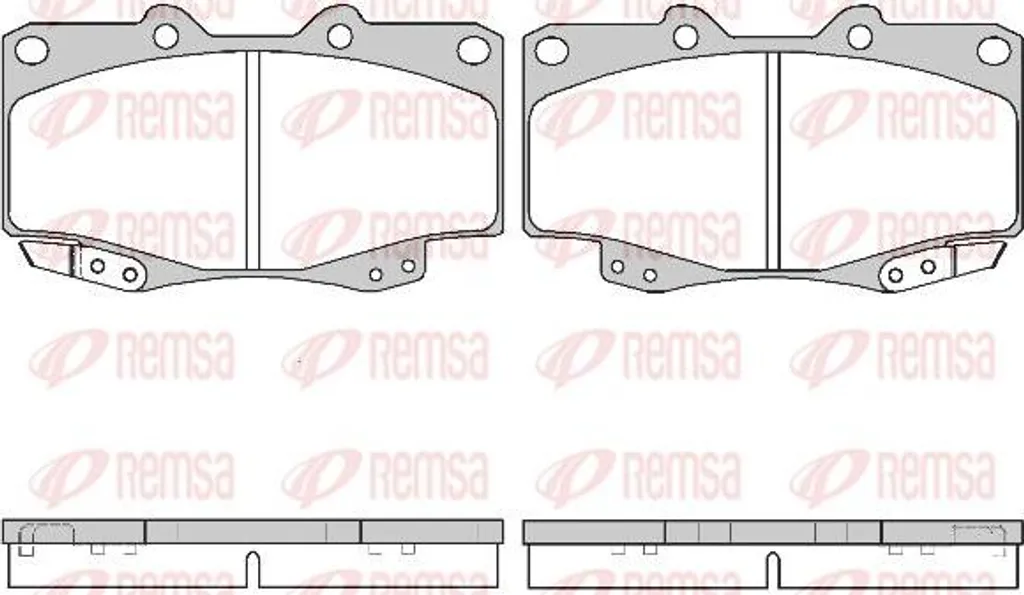 Plaquettes de frein REMSA 0315.22 : stoppez les bruits sur votre Hilux