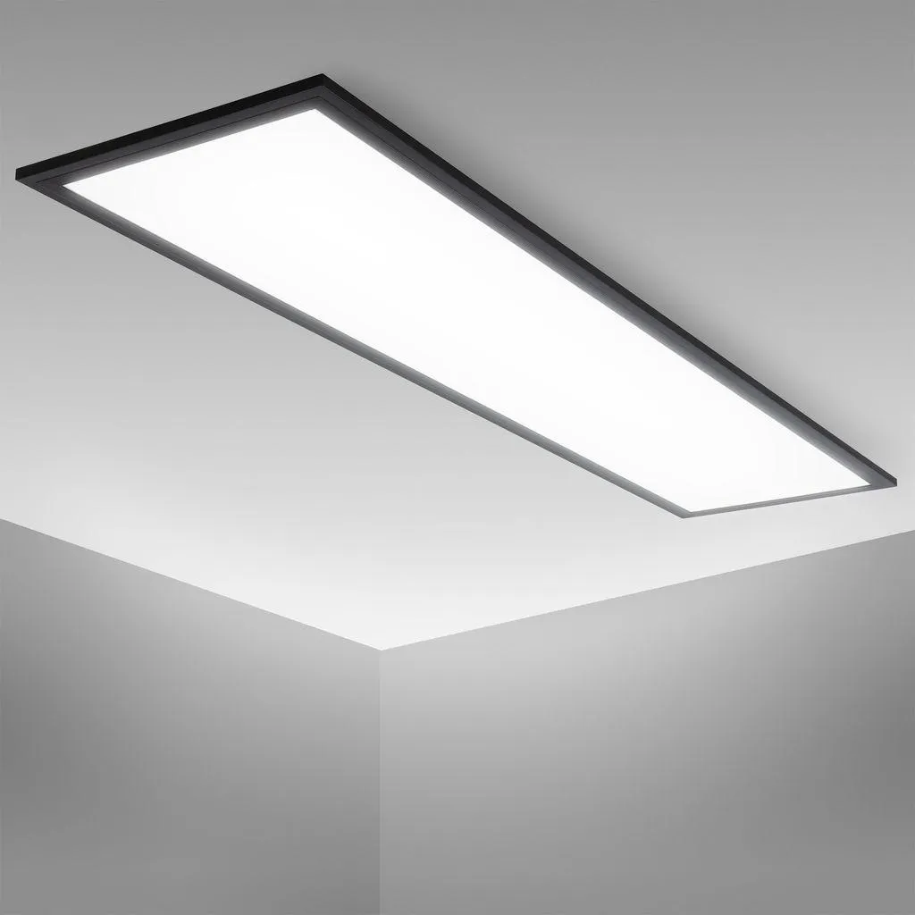 Panneau LED Anti-Éblouissement 100cm 2200lm Éclairage Puissant Noir