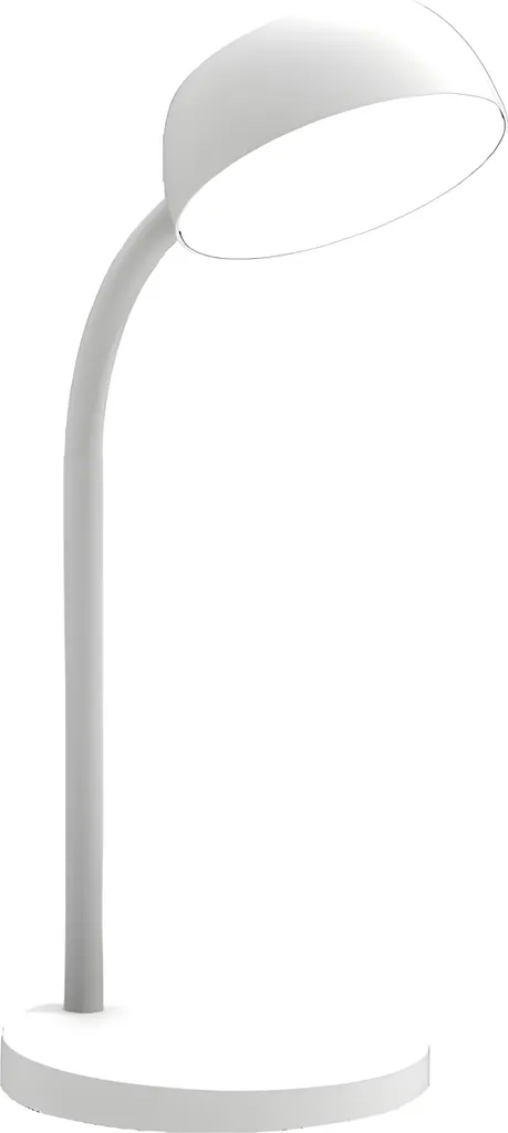 Lampe de bureau LED Tamy blanche Unilux pour télétravail et études