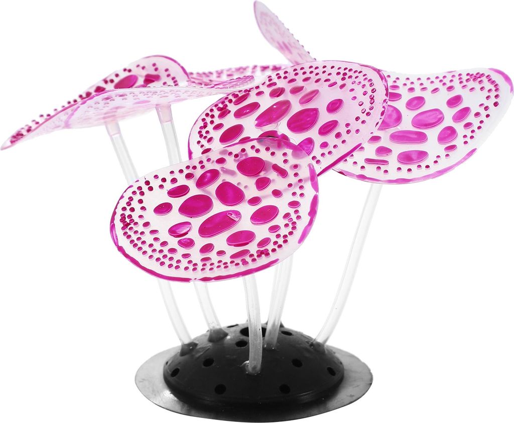 Aquarium Simulation Koralle Silikon 2.36"x3.15" Lila