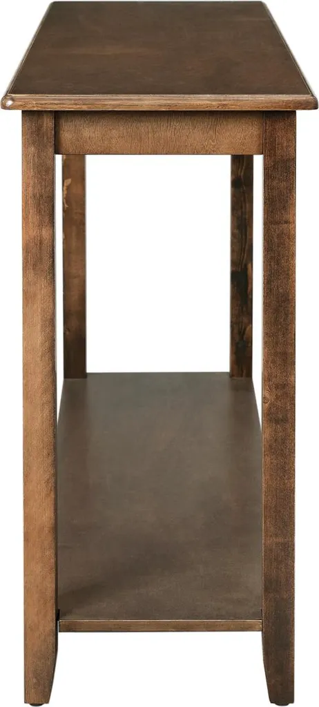 Petite console compacte brun noyer pour optimiser les entrées étroites - 2