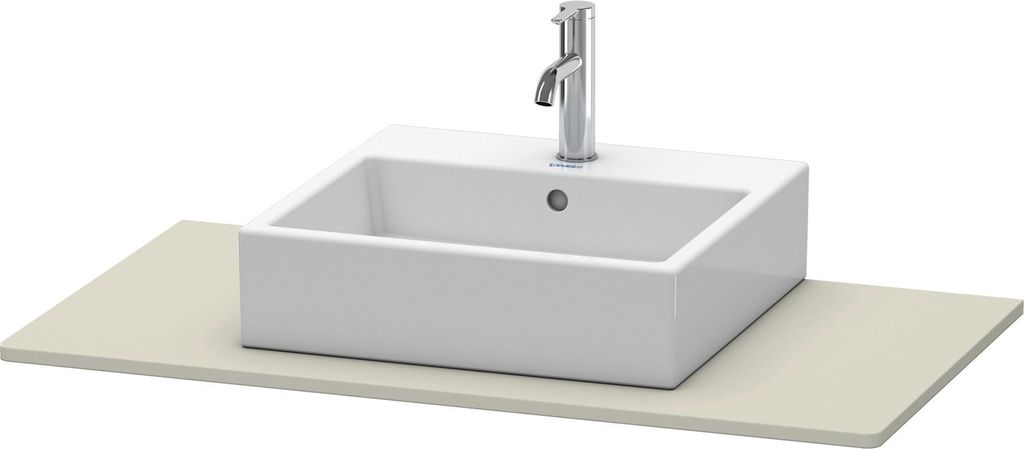 Duravit XSquare Konsole, 1 Ausschnitt, 1000x16x550mm, XS060E06060
