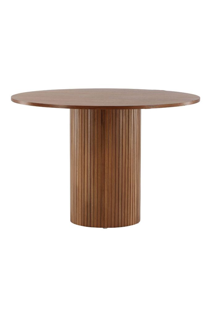 Bianca Table de salle à manger Ø110cm, plaqué chêne. Image du produit 