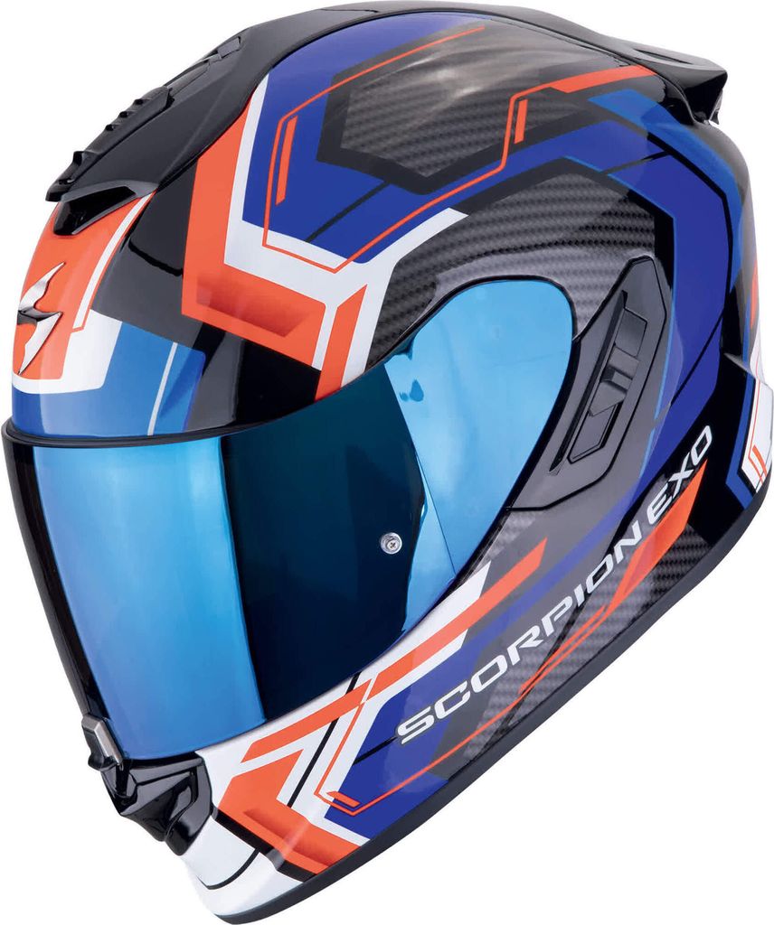Scorpion EXO-1400 Evo II Air Linart Helm, schwarz/rot/blau, Produktbild 