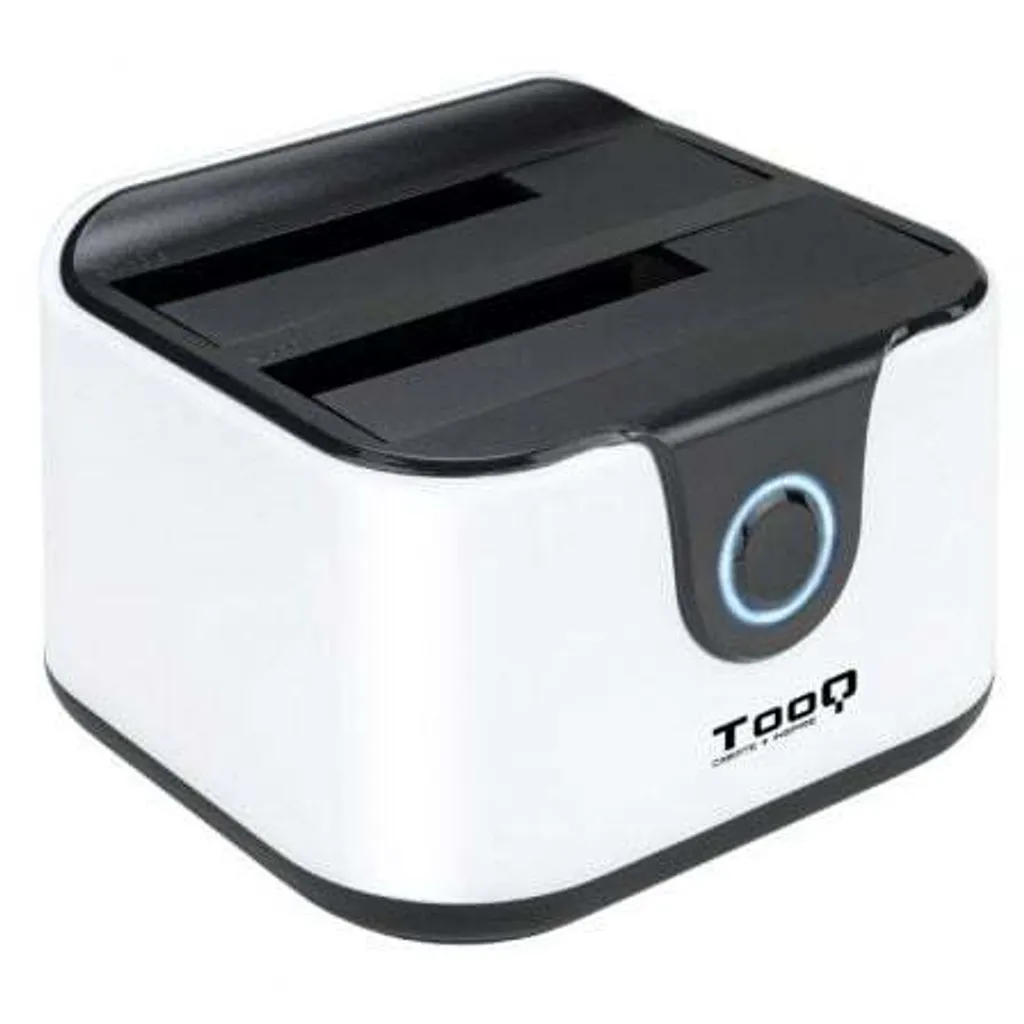 TooQ TQDS-802BW Docking Station Dual SATA HDD SSD USB 3.0 Bianca
