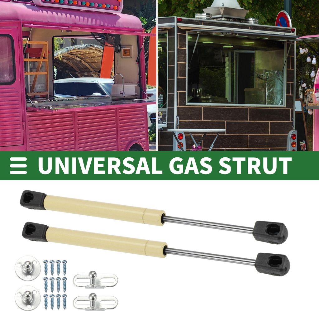 Universelle Liftunterstützungen Stoßdämpfer 10 Zoll/254mm 45lb/200N/20kg Gelb