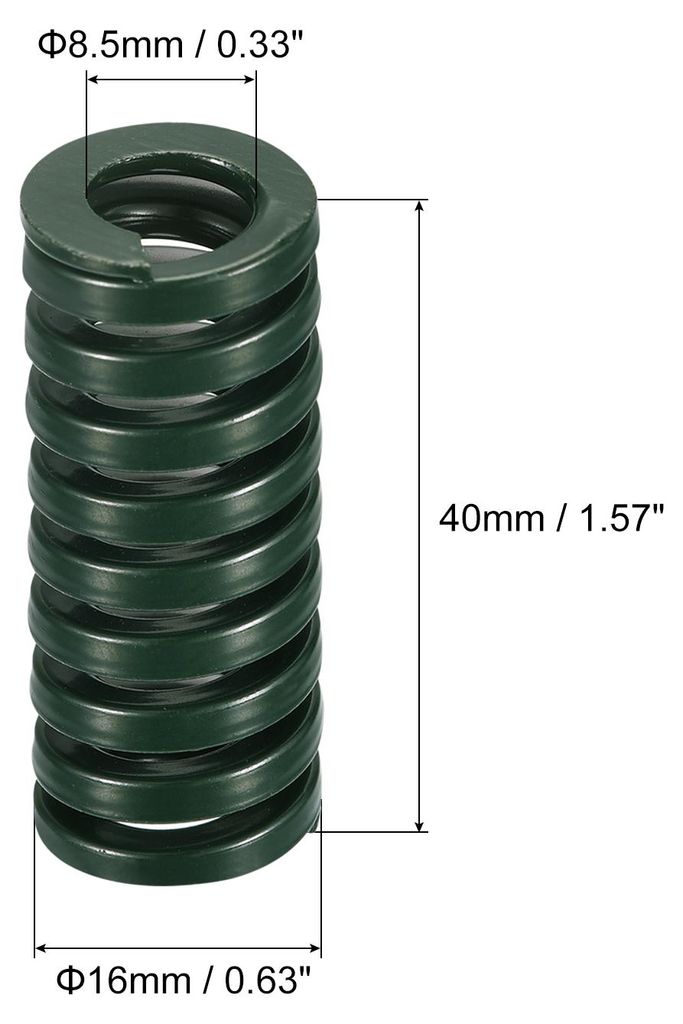 6 Stš¹ck 3D Druckfeder Feder Druckfedern Federn Zugfeder Zugfedern 16mm Au?endurchm 40mm Lange Spiral Pr?gung Kompressionsform Druckform Feder f...