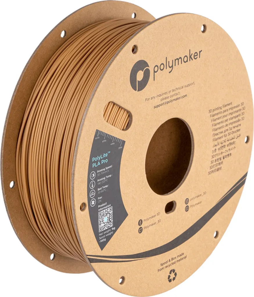 Filamento 3D Polymaker PA07007 PLA Pro Metallic 1.75mm - Alta Rigidità