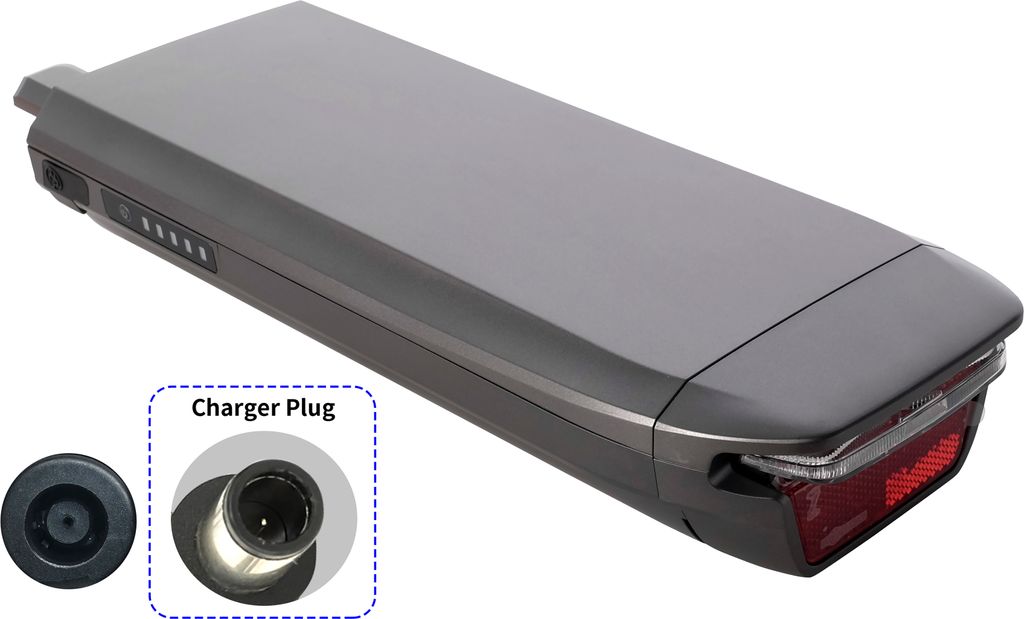 PowerSmart 14.5Ah Li-Ion 36V 522Wh Pannier Rack Battery with Phylion UART