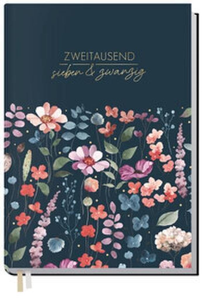 Chäff-Timer Classic Flower Inspiration modrý A5 2027 Obrázok produktu 